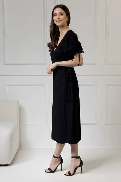 WUALAA Women - Dámské šaty midi KELLY Classic Black