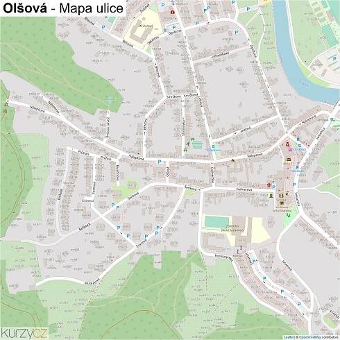 Olšová - mapy | Kurzy.cz