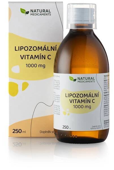 Natural Medicaments Lipozomální vitamín C tekutý 1000 mg 250 ml