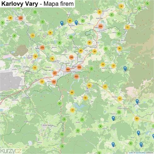 Karlovy Vary - mapy | Kurzy.cz