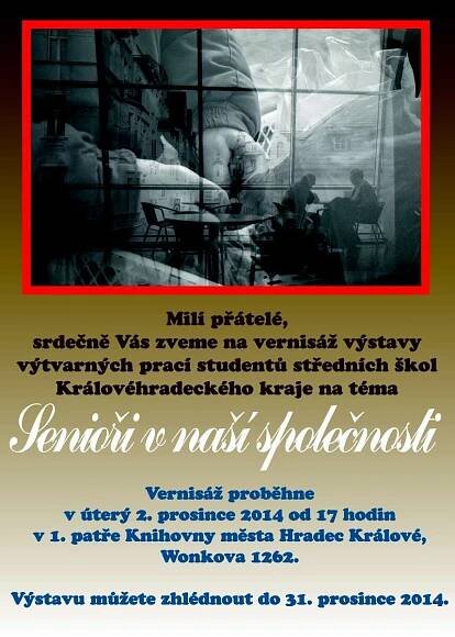 Pozvanka na vystavu Seniori v nasi spolecnosti
