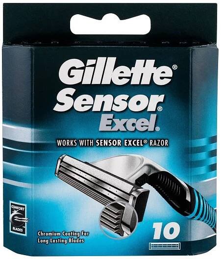 Gillette Sensor Excel náhradní břity 10 ks od 379 Kč