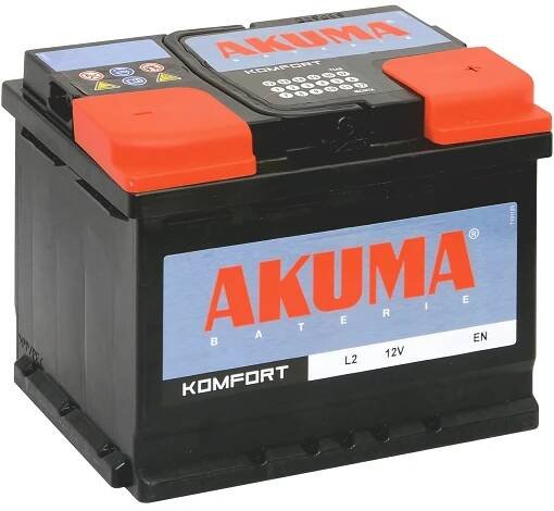 Akuma Autobaterie 12 V 55 Ah 480A Komfort nakoupit u OBI