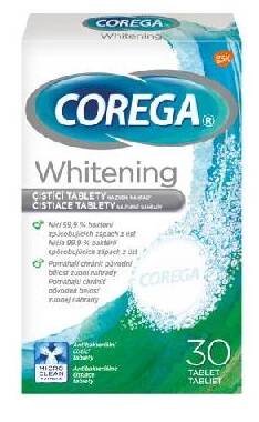Corega čistící tablety Whitening 30 ks
