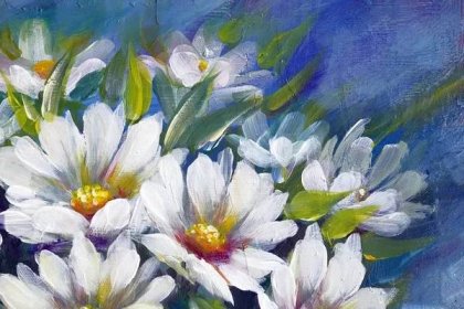 Divoká louka květiny buqueton tmavý backround. Ručně vyrobený olejový umělecký obraz. — Stock obrázek