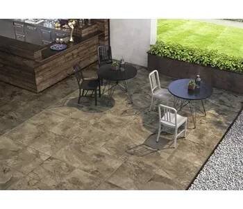 Keramická dlažba Flairstone 60x60x2 cm Stone Braun