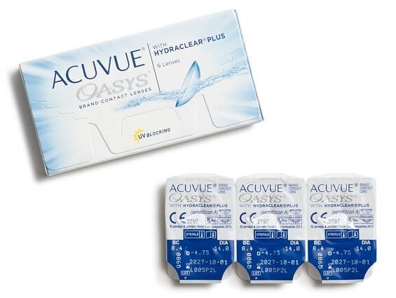 Acuvue Oasys with Hydraclear Plus 6pk contacts 