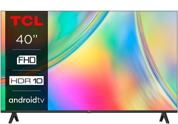 TCL TV 40" FHD AndroidTV DVB-T2/C/S2 H.265 HEVC Frameless