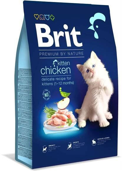 Granule pro koťata Brit Premium by Nature Cat Kitten Chicken 8 kg