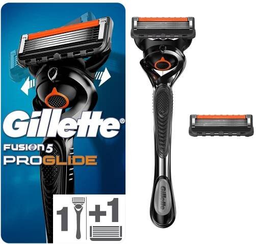 Gillette Fusion5 ProGlide pánský holicí strojek + 2 hlavice