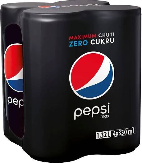 Pepsi Zero Sugar plech multipack (4×330ml)