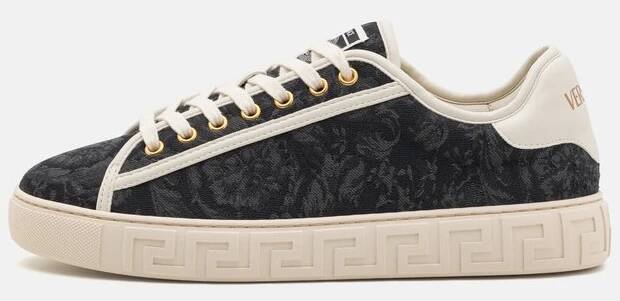 Tenisky - black/off white/light gold