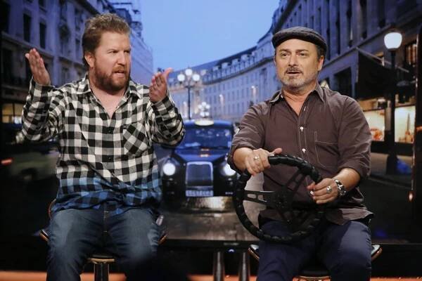 Hollywood Game Night, Nick Swardson (L), Kevin Pollak (R), 'In the Garden of Eva', Season 4, Ep. #2, 01/12/2016, ©NBC