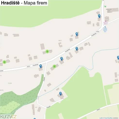 Hradiště - mapy | Kurzy.cz