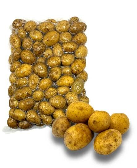 Brambory zámecké vařené kuličky se slupkou celé chlazené CZ 1x3kg