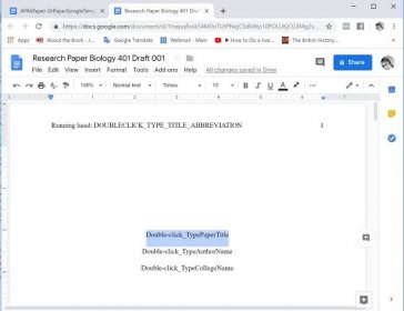 Make a copy of the template and name your document