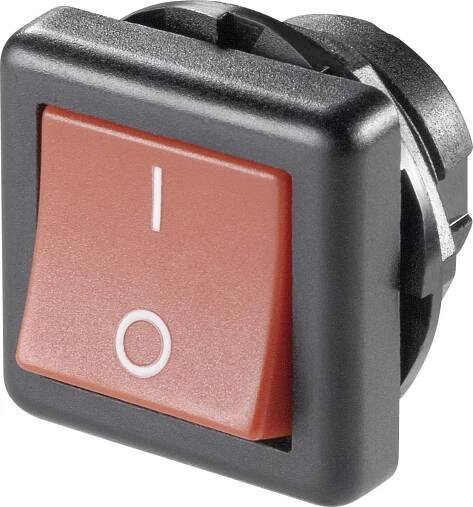 TRU COMPONENTS 1587563 kolébkový spínač TC-R13-136A-05 RED 250 V/AC 6 A 1x vyp/zap s aretací 1 ks