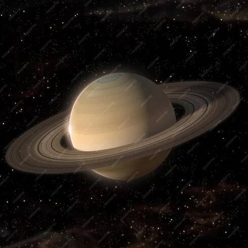 Saturn planet with night view and rising sun realistic view of the solar system 3d rendering | Premium Photo | Planets, Saturn, Space icons