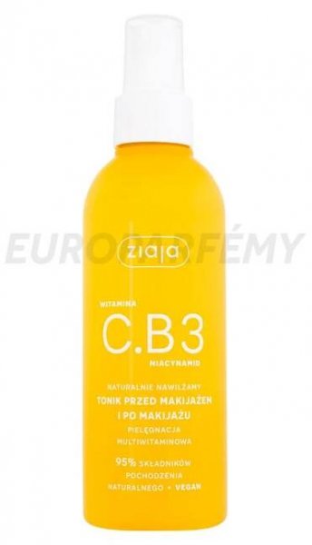 Ziaja Vitamin C.B3 Niacinamide Tonic pleťová voda a sprej - EUROPARFEMY.cz