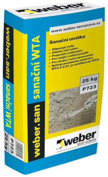 Omítka sanační Weber.san sanační WTA /20 kg