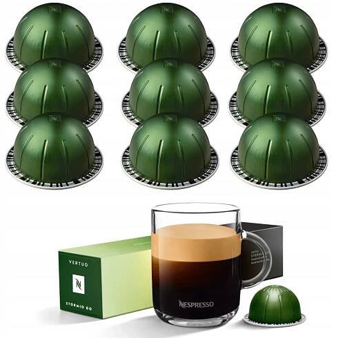 KAPSLE PRO NESPRESSO VERTUO STORMIO GO+ 10 KS - 230 ML INTENZIVNÍ KÁVA +