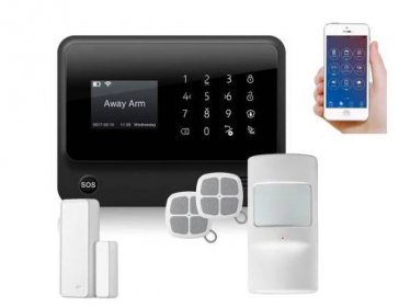 GSM alarm G90B Wifi, chytrý bezdrátový a drátový domovní GSM alarm s klávesnicí