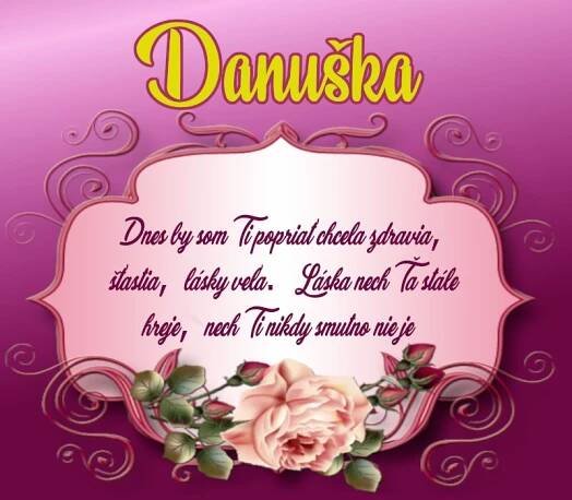 Danuška - meninové prianie