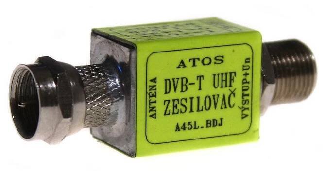 Anténní zesilovač Zesilovač ATOS F-F 12-14dB, 5-12V, 87-97dBµV