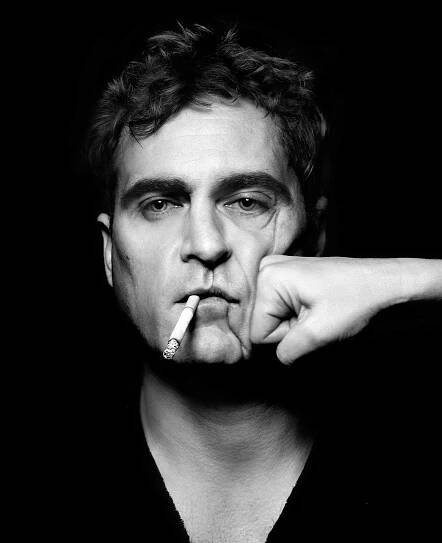 American Actor Joaquin Phoenix Black And White Wallpaper