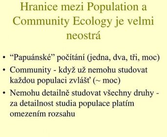 PPT - Ekologie společenstev PowerPoint Presentation, free download - ID:3797383