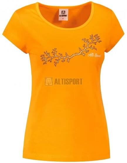Dámské triko ALTISPORT ALW128122 TANGERINE ORANGE velikost: XS