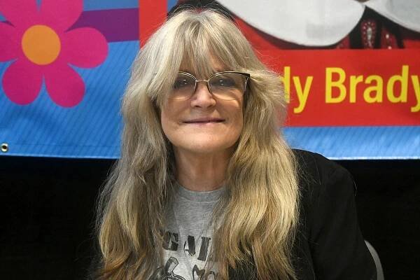 Susan Olsen of "The Brady Bunch" attends 2025 Chocolate Expo at New Jersey Exposition Center.