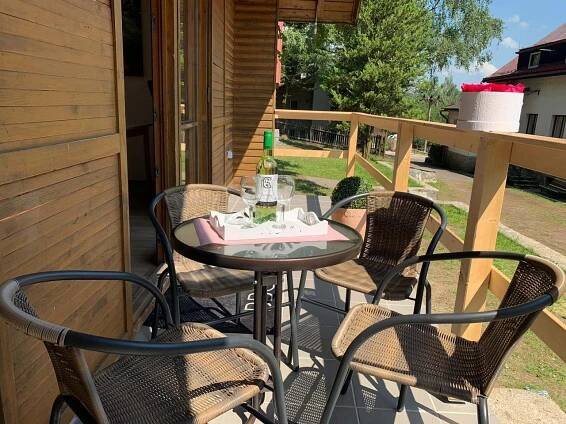 Terasa - chatka k pronájmu Jiřetín pod Jedlovou - Lesné - foto 10