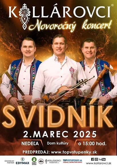 Novoročný koncert KOLLÁROVCI 2025 Svidník