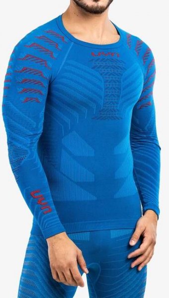 Funkční mikina UYN Resilyon UW Shirt LS Round Neck - blue/red