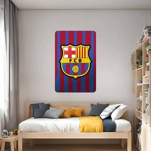 Textilní samolepka na zeď "FC Barcelona"