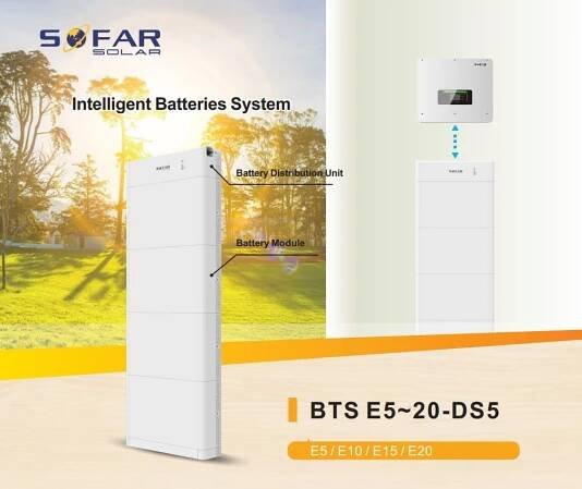 Sofar Solar modul baterie BTS E5-DS5 5,12 kWh, 400V, IP65 do sestavy