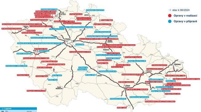 MAPA: Kde hrozí o prázdninách největší kolony? - Novinky