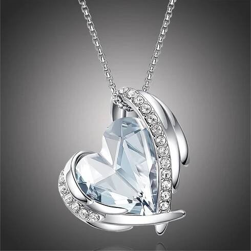Náhrdelník Swarovski Elements Amorita Sky Blue