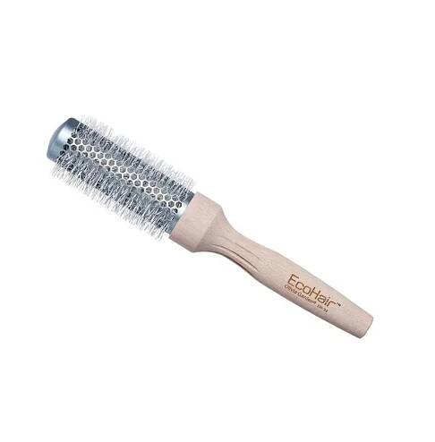 Olivia Garden EcoHair Thermal 34 mm – Profesionální kulatý kartáč na vlasy s keramickým tělem a bambusovou rukojetí