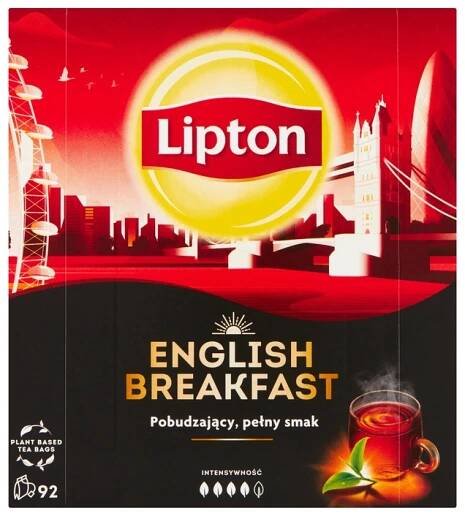 Lipton English Breakfast 92 sáčků Černý instantní čaj 184 g