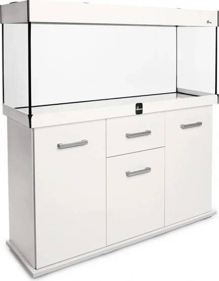 Diversa Solid LED akvarijní set rovný bílý 240 l