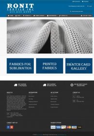 Fabric Retail Website RonitTextiles.com - Web Design Los Angeles - Website Design Beverly Hills, SEO Fabric Websites