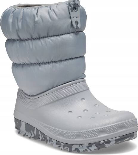 boty Crocs Classic Neo Puff Boot K - Light Grey