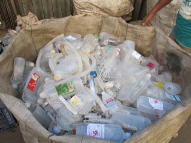 Plastic waste collected in Chittagong (Bangladesh)