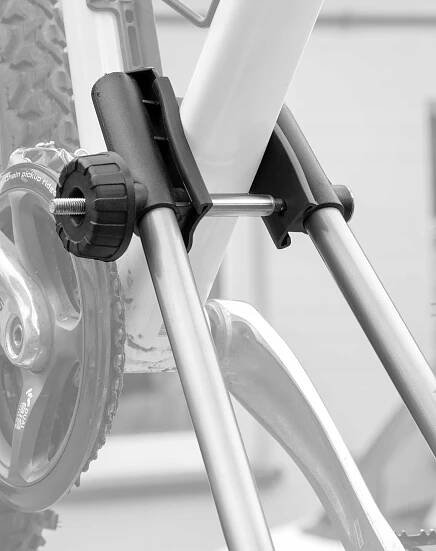 Držák nosiče jízdních kol na střechu pro okapové kolo hliníkový AMOS 2 Nosnost držáku 18 kg