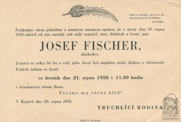 Josef FISCHER - ČsOL
