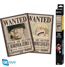 Plakát One Piece - Wanted Zoro & Sanji (sada 2 ks) - shop.CSFD.cz