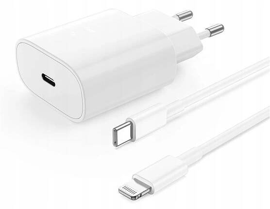 SÍŤOVÁ NABÍJEČKA 20W USB-C PRO IPHONE 11 12 13 14 PRO MAX + KABEL LIGHTNING Stav balení originální