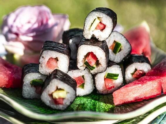Maki mit Wassermelone 